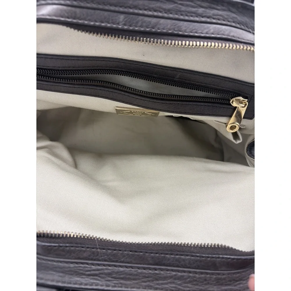 Bally Lailan  Y2K Brown Chocolate Leather Quiet Luxury Gathered Doctor Bag